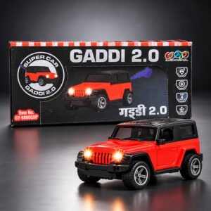 Gaddi 2.0 Red Super Car SUV Toy with Light & Sound