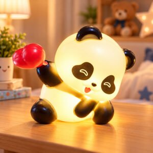 Cute Panda Heart Light Lamp