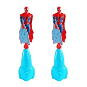 Flying Superhero Action Toy with Hand-Press Launcher